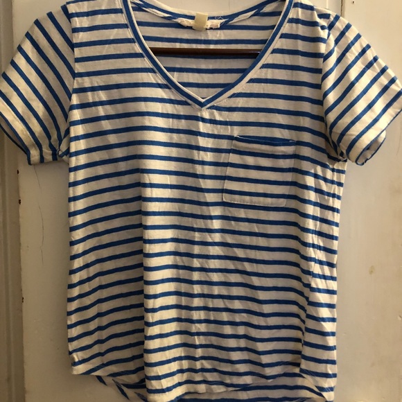 White/Blue striped top - Picture 1 of 2